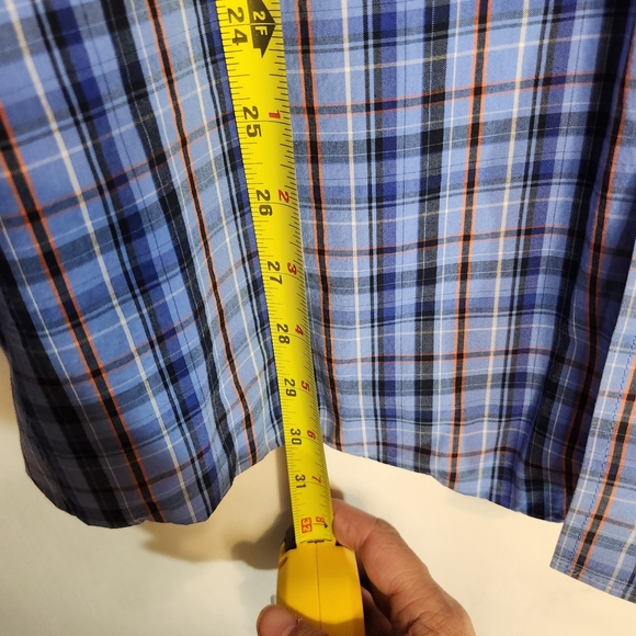 Ariat Pro Series Men's XL Blue Plaid Shirt.   Dress Up Work - Picture 11 of 13